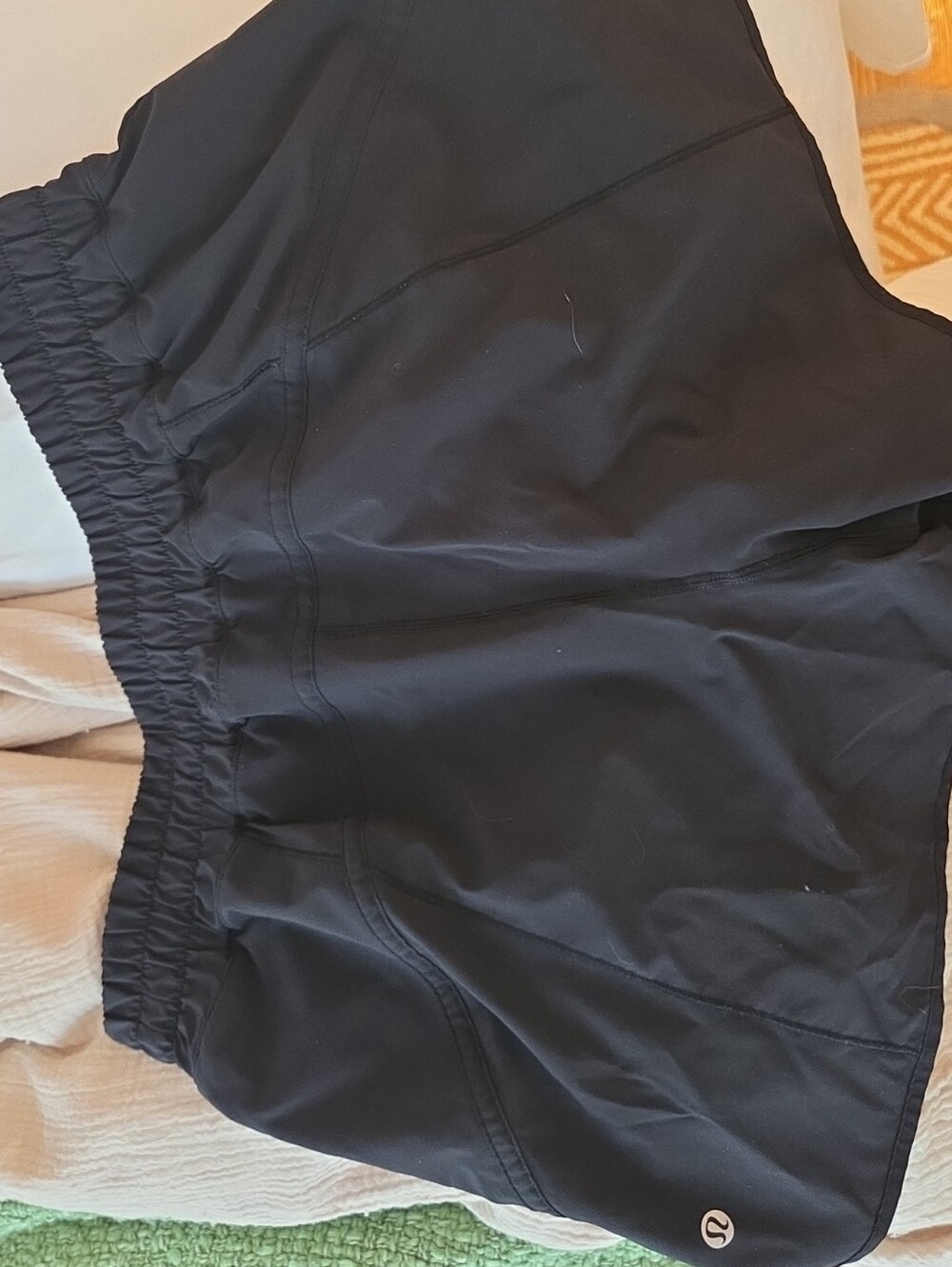 Lululemon Lined Black Athletic Shorts